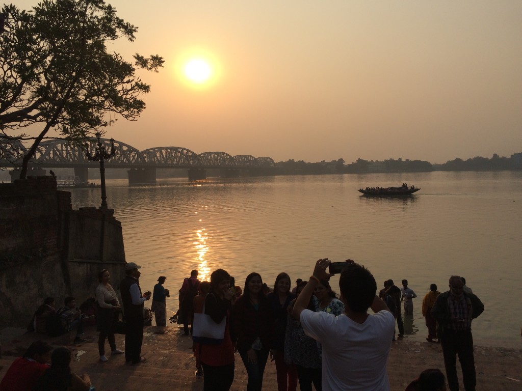 Sunset over the Ganges Kolkotta