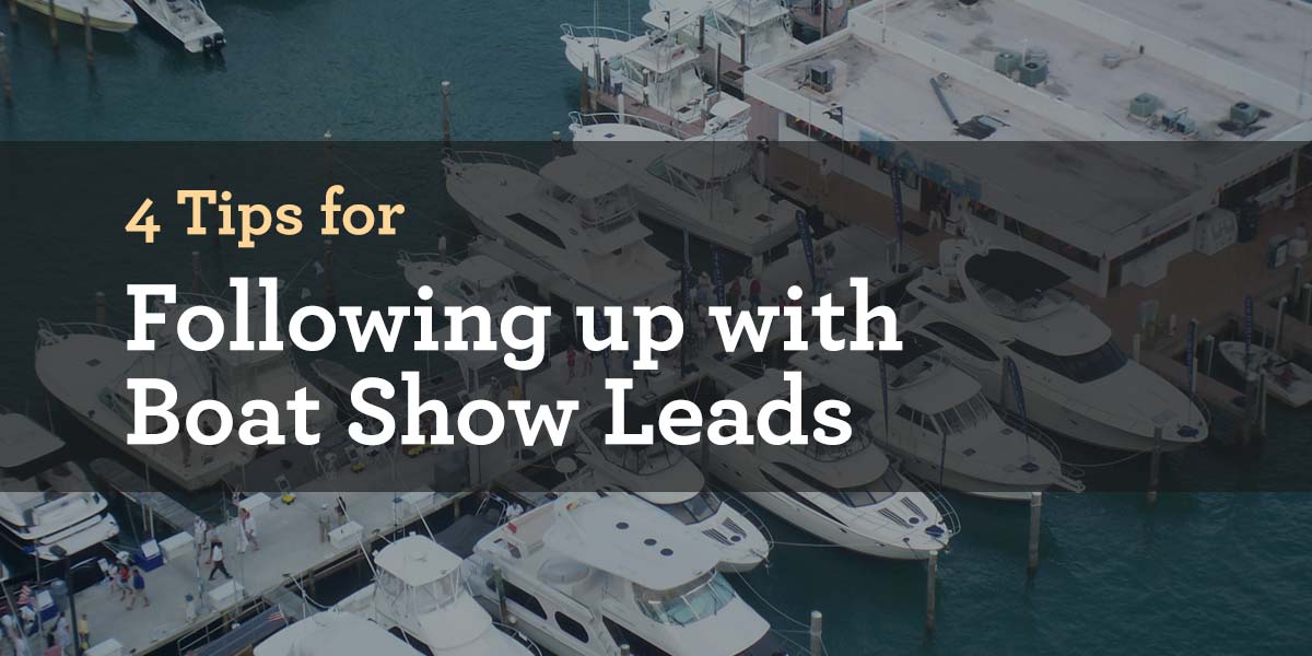 boat show lead followup